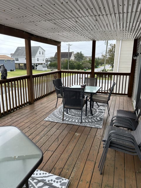 Main floor deck partially covered