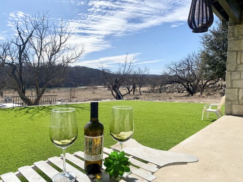 Back Yard View! Direct water front access to the Guadalupe River.