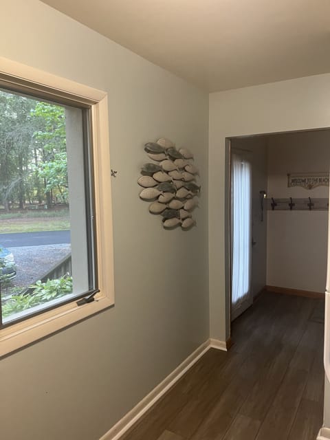 Downstairs hallway from kitchen