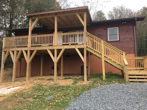 View of Front of Cabin (Pre-landscaping)