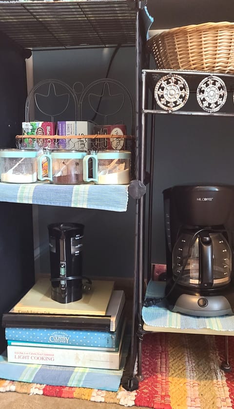 Coffee and tea supplies (drip coffee mkr & bean grinder)