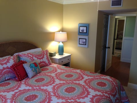 Master Bedroom 'Ginger at the Dunes'. We've added a desk since this photo.