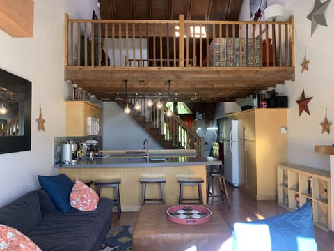 View looking back from the deck to the back of the house.