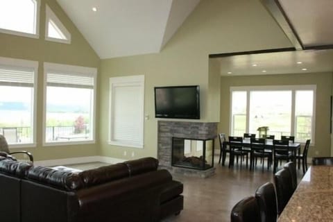 Main floor living room and dining room