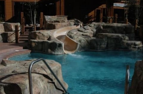 Slide into the pool.  Fun!