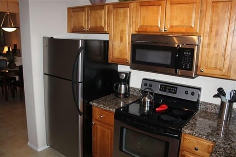 Stainless steel appliances.