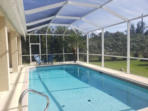 Large pool  -  solar heated 