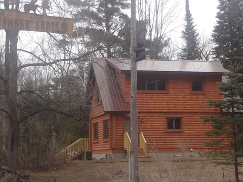View from Saffron Rd. (Woods near the N. shore of Little Platte Lake)