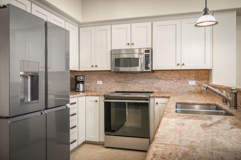 Newly remodeled kitchen with GE Cafe Appliances