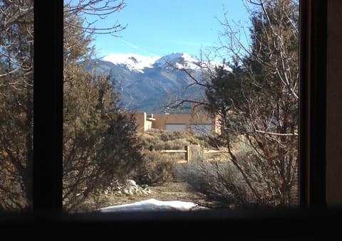 View from living area and kitchen