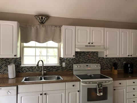 Partial view of kitchen.