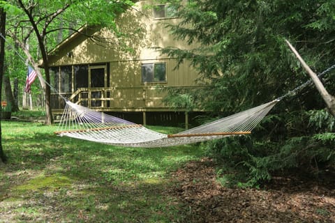 Enjoy a lazy afternoon in the hammock under the trees