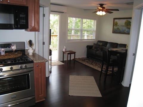 View of living area from kitchen