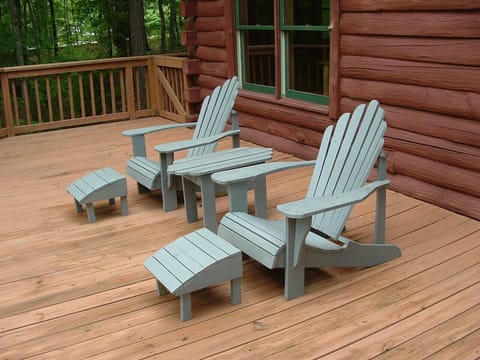 One of the areas on your 2 back porches perfect for parties,reading & sunbathing