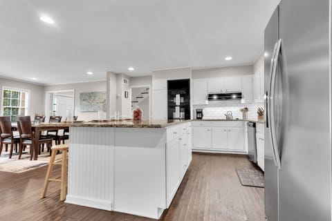Kitchen with new island and new appliances - Main Level