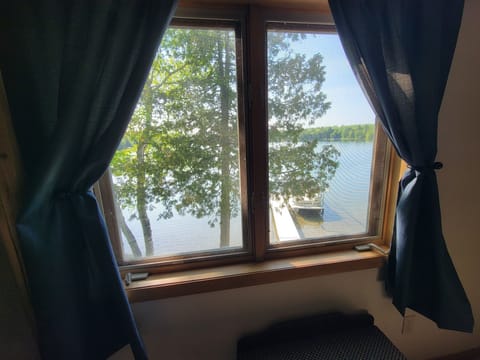 Bedroom #2 overlooks the lake