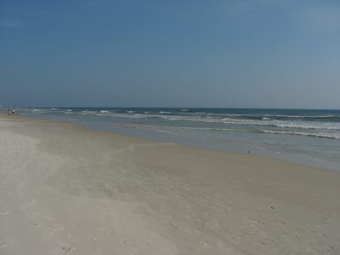 Beach and ocean across the street from condo