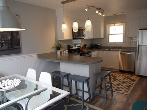 Kitchen and dining room