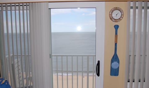 View of the balcony from the living room