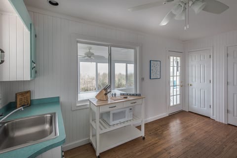 Kitchen with Water View