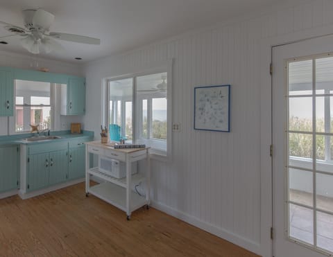 Kitchen with Water View