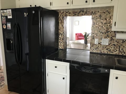 Kitchen with Pass-through window to Dining Room