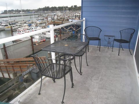 Private deck view of marina, charter boats, fishing fleet, Old Newport, sunsets!