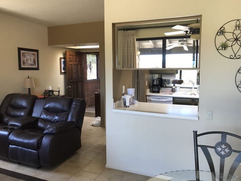 Looking from the slider back into the Casita!!