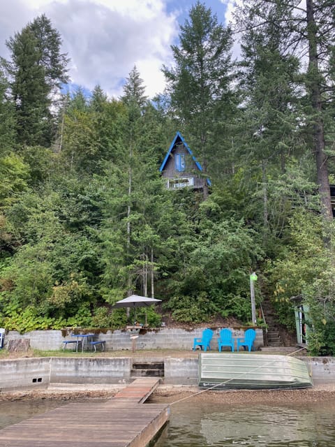 Cabin in the Trees view from Lake!
