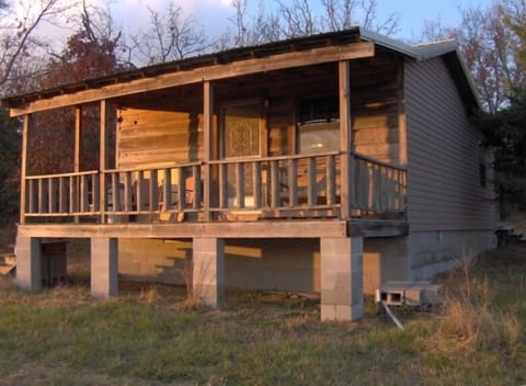 Jenny's Little Cabin.  Outside so rustic.  Inside so charming and modern!