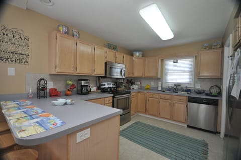 Large, well equipped kitchen. The foodie's playground.  