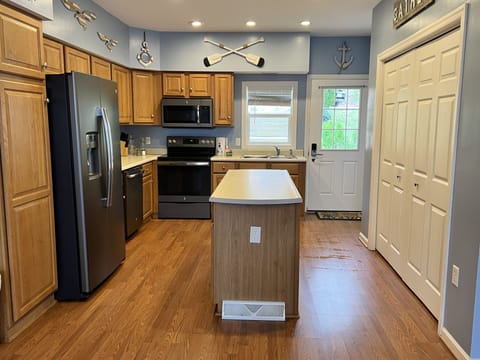 All new appliances in the kitchen, with a full size pantry for your supplies.