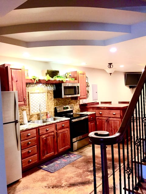 Second kitchen on the bottom floor