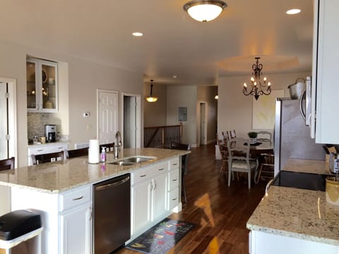 both kitchens are well equipped for the chef in the family