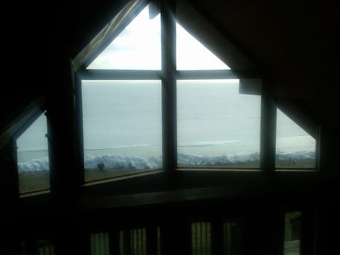 View of Burt Lake from Bedroom Loft Suite taken during the Spring Ice Thaw