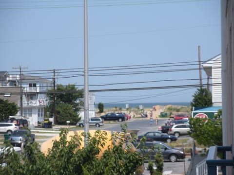 View of Beach from balcony