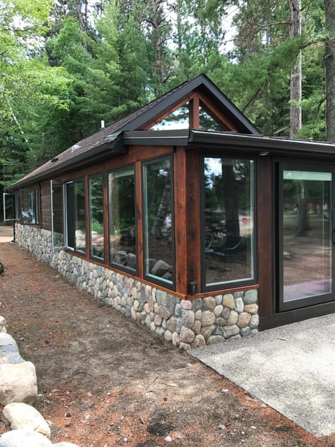 Juniper - Windows giving you a panoramic view of Big Sand Lake
