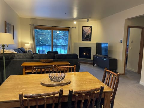 Living and dining area.