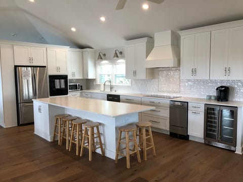 Newly Renovated, Fully Stocked, Open Kitchen with Ocean View