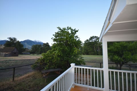 View of Emigrant Peak from the front porch