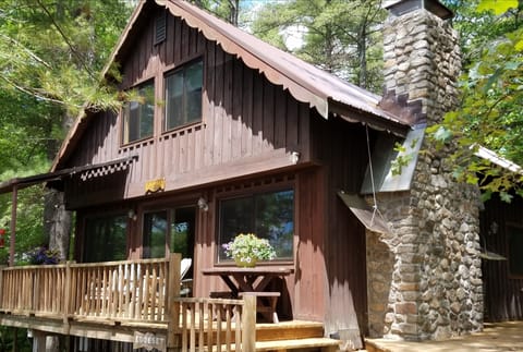 Front of the house, facing the lake