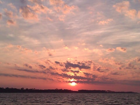 Sunrise over the water