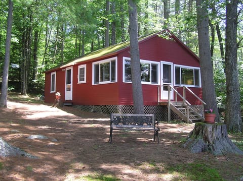 View from the lake and dock
