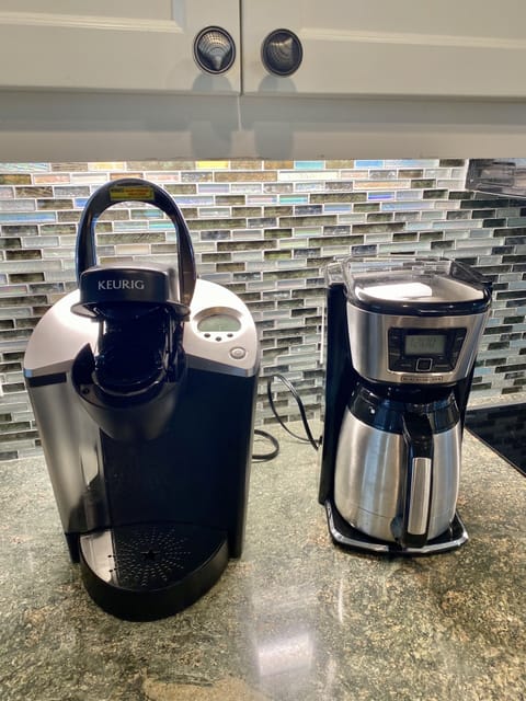 Keurig and regular drip coffeemaker 