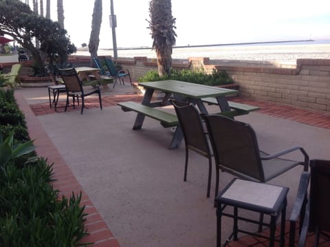 Beach front patio