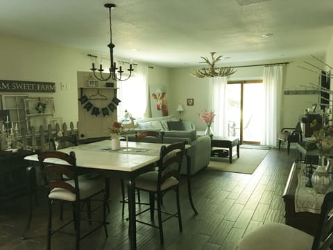 Living/Dining area in Bella's Suite!