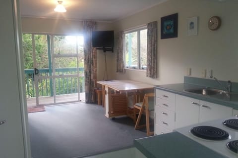 Looking back at dining area