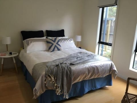 Bedroom 3. Comfy Queen bed. 100% cotton sheets. Full wall of built in robes
