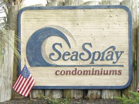 Sea Spray Condo Sign at Entrance 