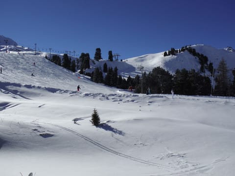 View of the Marmottes piste from the apartment